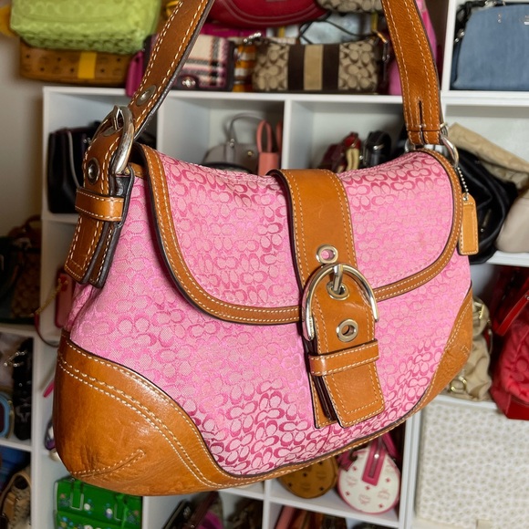 Coach Y2K Barbie Pink Soho Signature Mini C Logo Shoulder Bag- F10926 💕 - Picture 4 of 17